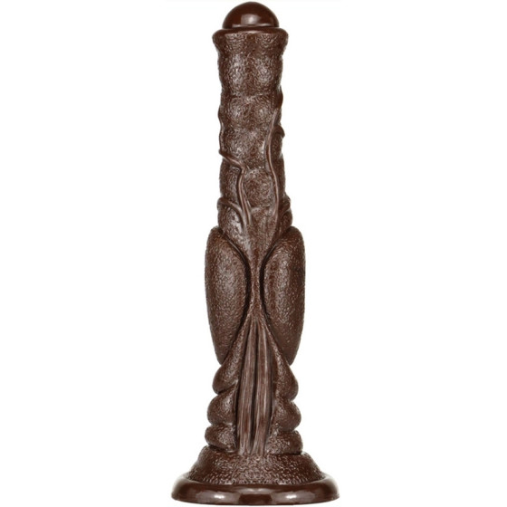 Gode Monster Dog Long 26 x 6cm Marron foncé