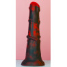 Gode Dragon Zirg 22 x 5cm Noir-Rouge