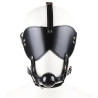 Masque avec Baillon Boule Gag Bling Noir