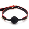 Baillon Boule Maestro Noir et Rouge
