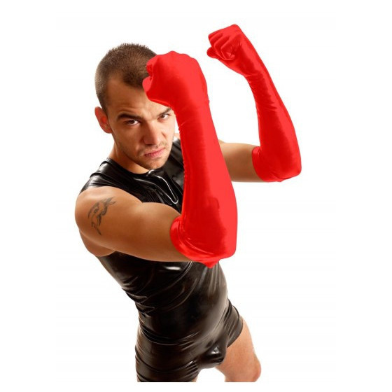 Gants Fist Elbow Rouge