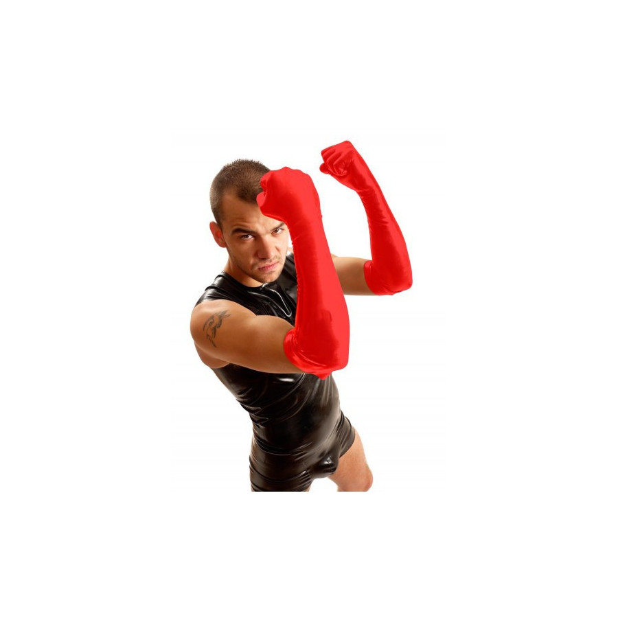 Gants Fist Elbow Rouge