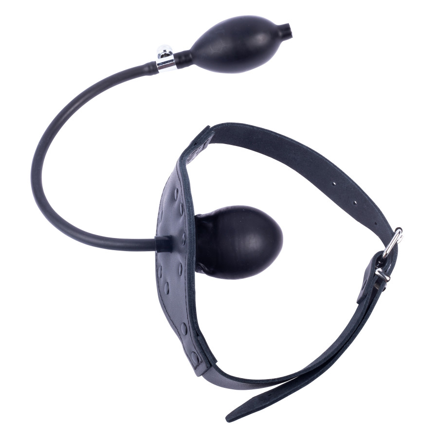 Bâillon gonflable en cuir Embout Pénis 6cm