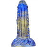 Gode Fantasy Gentax 16 x 5cm Bleu-Doré