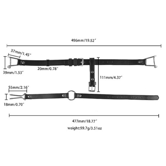 Bâillon Sm Hook Spreader Bouche et Nez