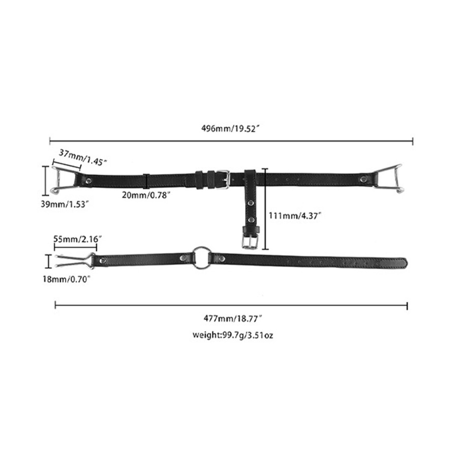 Bâillon Sm Hook Spreader Bouche et Nez