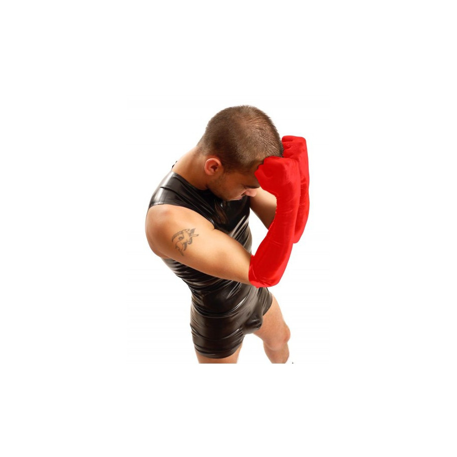 Gants Fist Elbow Rouge