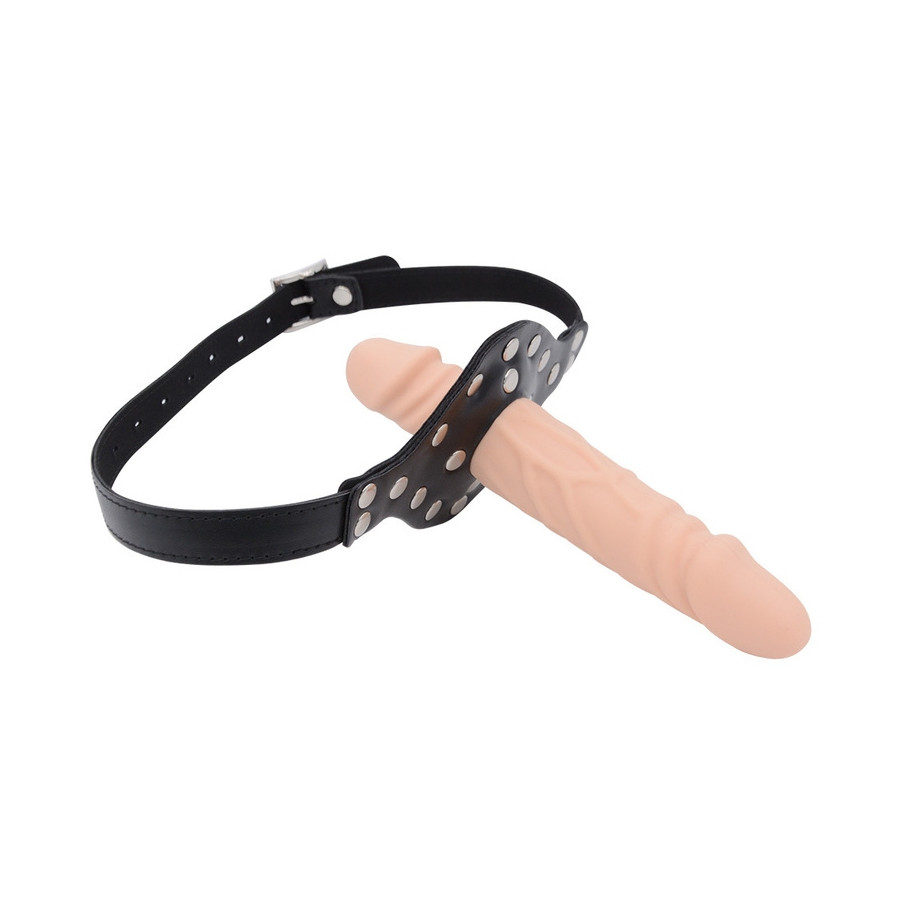Bâillon Pénis Double Cock M 13 x 3.3cm