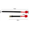 Bâillon en silicone Zen Open Noir-Rouge