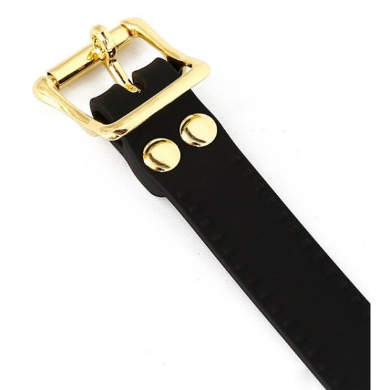 Bâillon en silicone Zen Open Noir-Rouge