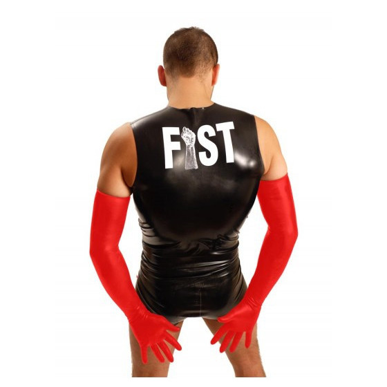 Gants Fist Shoulder Rouge