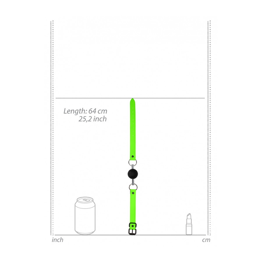 Bâillon Boule phosphorescent Glow 45mm