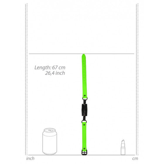 Bâillon Cylindre phosphorescent Glow 7.5cm