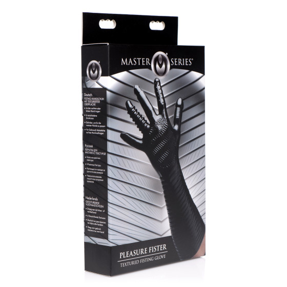 Gant Long Texturé Pleasure Fister Noir