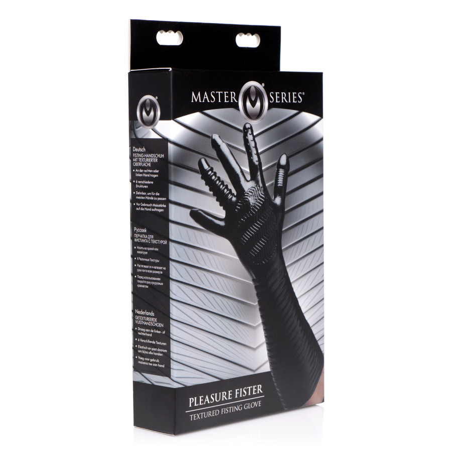 Gant Long Texturé Pleasure Fister Noir