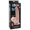 Gode réaliste 3D Cock Swinging Balls 18 x 5 cm