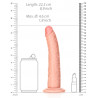 Gode réaliste Slim RealRock 20 x 4.6cm