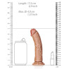 Gode réaliste Little Curved RealRock 15.5 x 4cm Latino