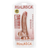 Gode réaliste Balls Curved RealRock 12.5 x 3.6cm Latino