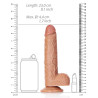 Gode réaliste Envy Straight RealRock 17 x 4.4cm Latino