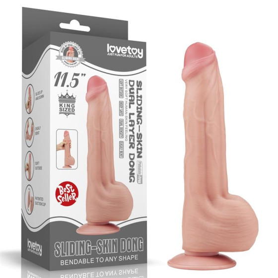 Gode réaliste Sliding Skin 20 x 5.3cm