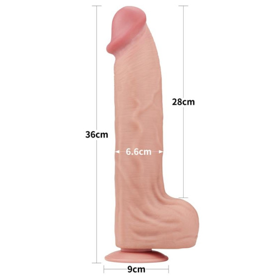 Gode réaliste Sliding Skin 27 x 6.5cm