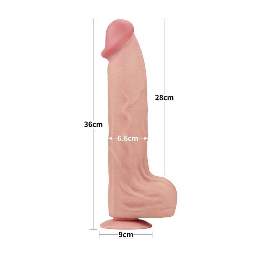 Gode réaliste Sliding Skin 27 x 6.5cm