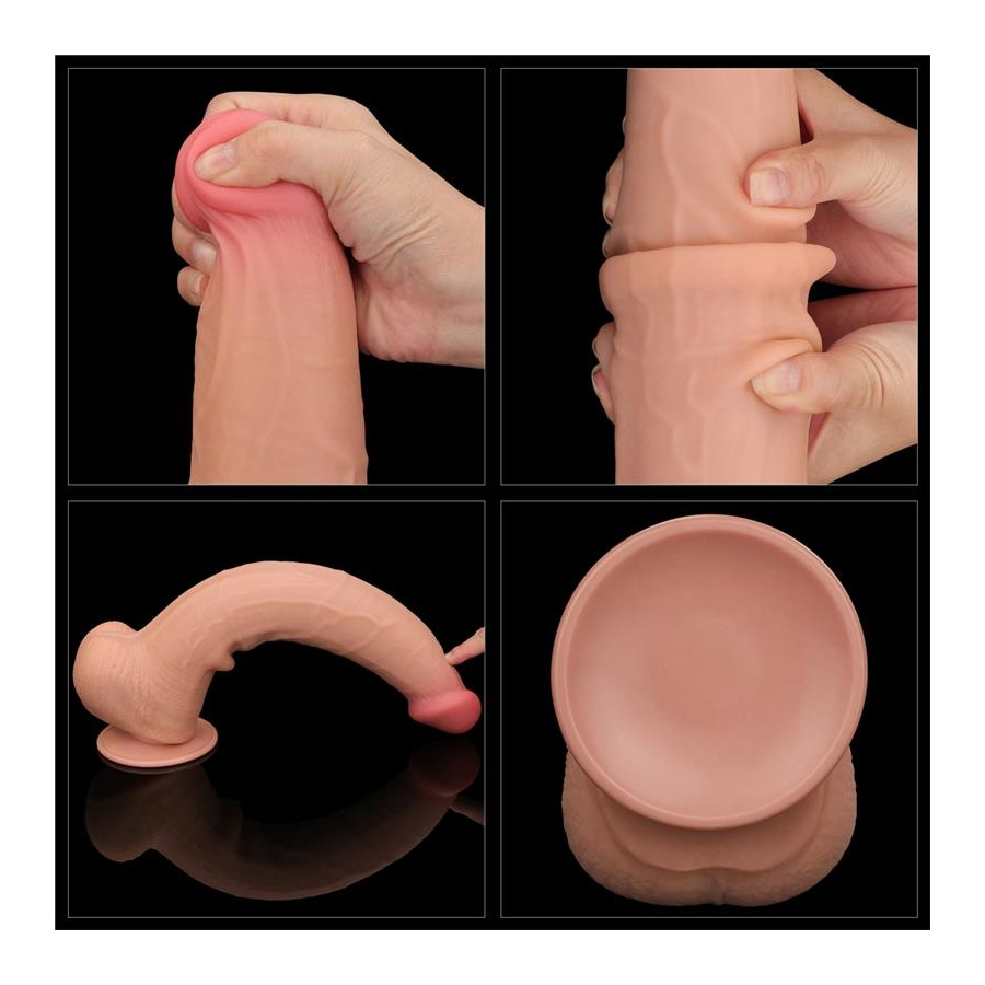 Gode réaliste Sliding Skin 25 x 6cm
