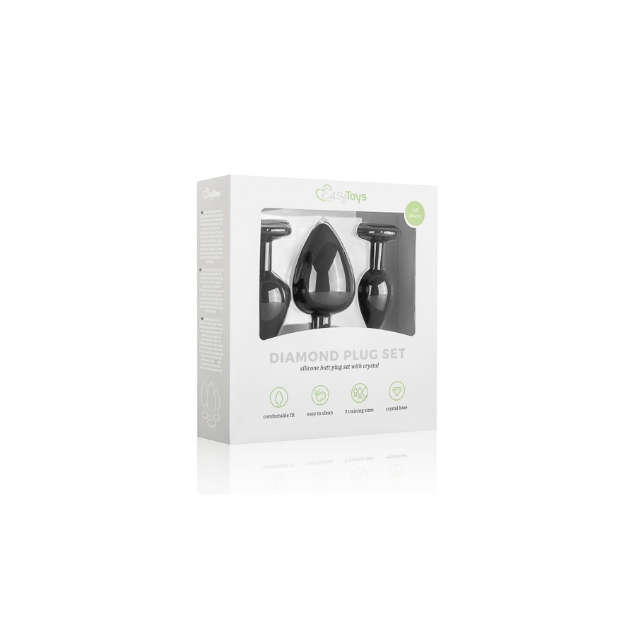 Pack de 3 plugs Bijou