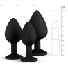 Pack de 3 plugs Bijou