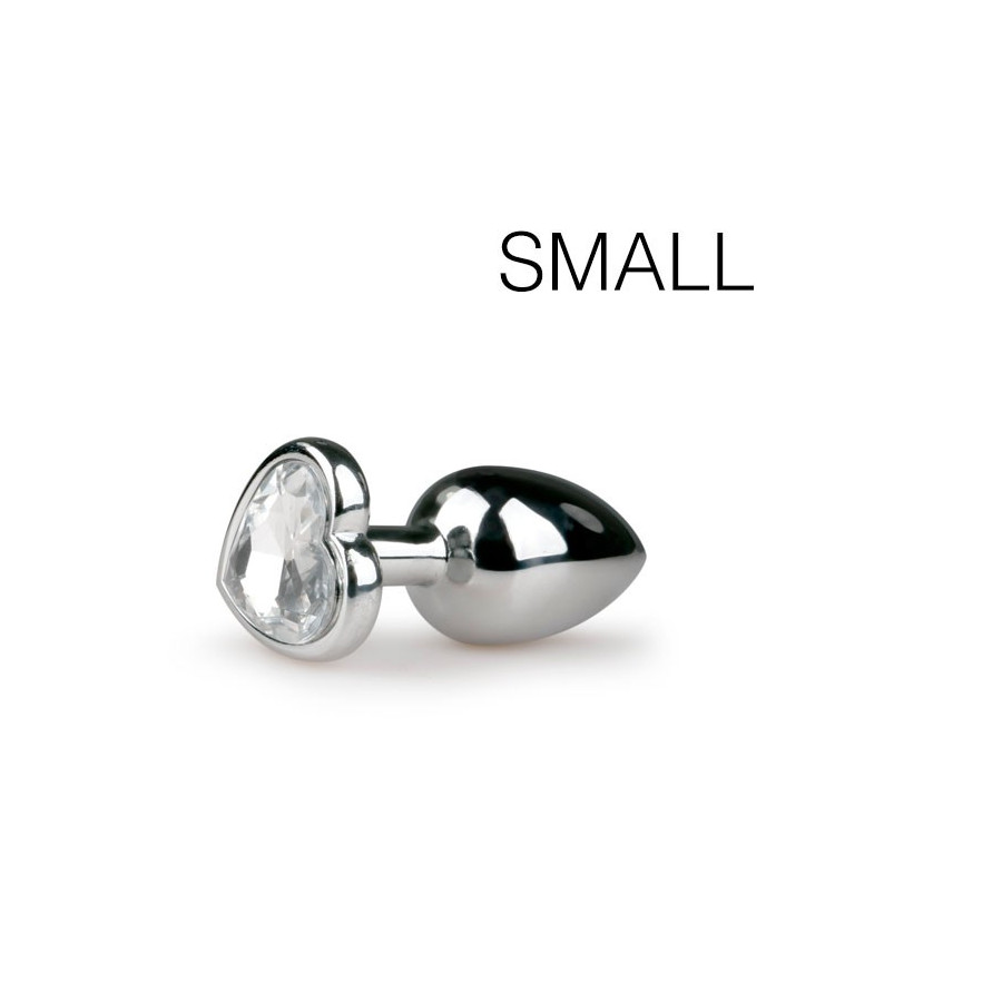 Plug bijou Argent en coeur - SMALL 6.3 x 2.6 cm Plug bijou Argent en coeur - SMALL 6.3 x 2.6 cm