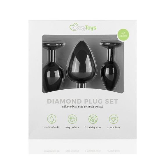 Pack de 3 plugs Bijou