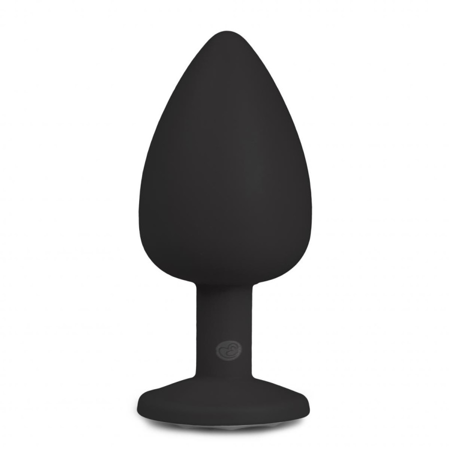 Plug Bijou Diamond Noir 8 x 4cm