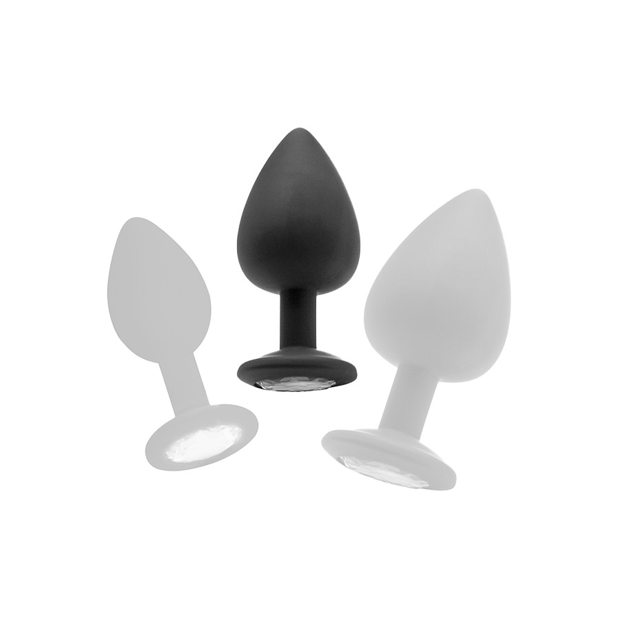 Plug diamond Large – 7 x 3.5 cm Noir Plug diamond Large – 7 x 3.5 cm Noir