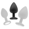 Plug diamond Large – 7 x 3.5 cm Noir