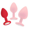 Plug diamond Regular – 6.5 x 2.8 cm Rouge