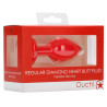 Plug Bijou Anal Silicone Heart Rouge 6 x 2.8 cm