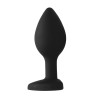 Plug Bijou Anal silicone Heart Noir 6 x 2.8 cm