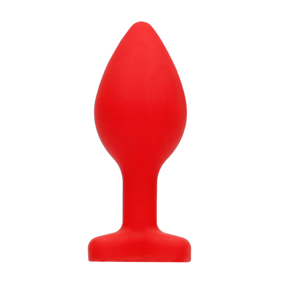 Plug Bijou Anal Silicone Heart Rouge 6 x 2.8 cm