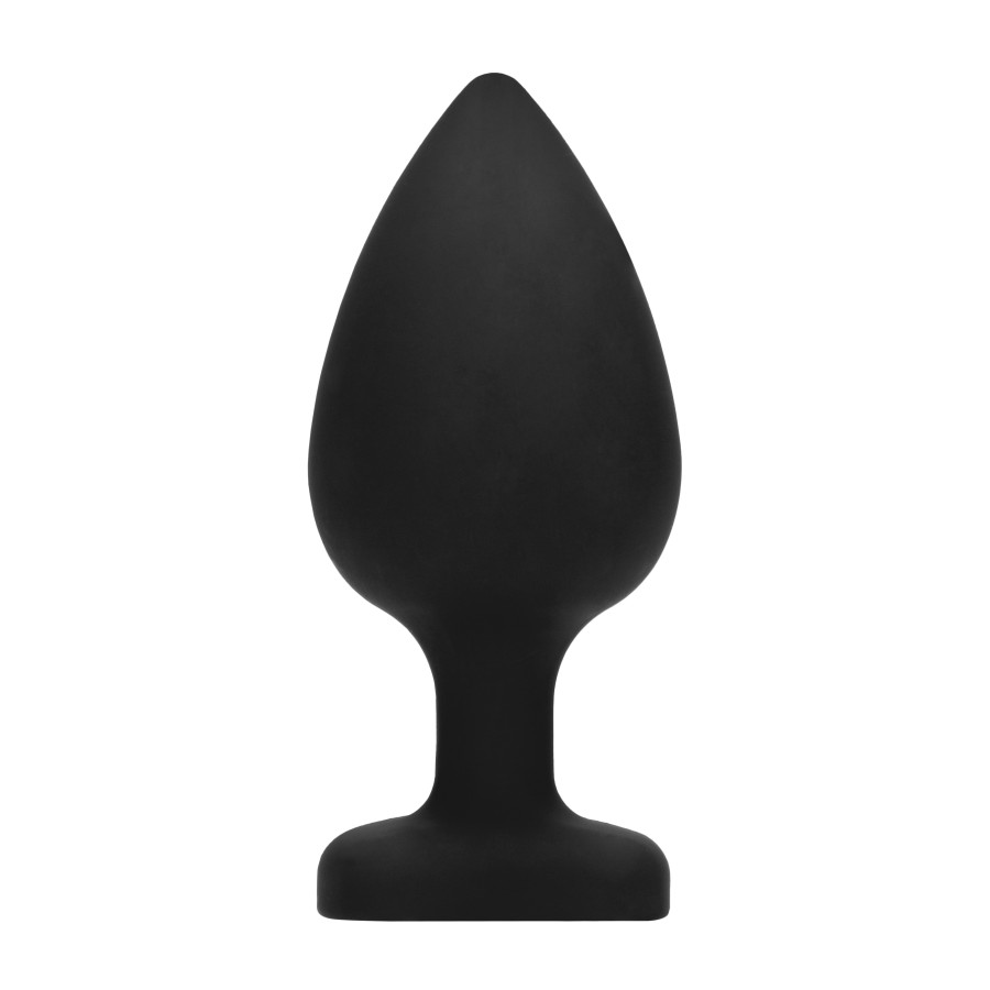 Plug Bijou Anal silicone Heart Noir 8 x 4 cm