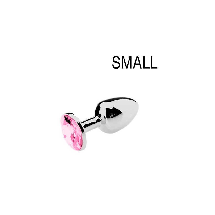 Plug Bijou Strass Rose - SMALL 6.5 x 2.7cm Plug Bijou Strass Rose - SMALL 6.5 x 2.7cm
