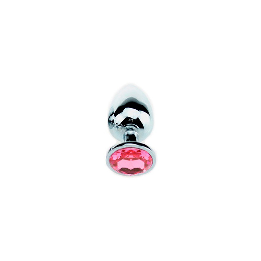Plug Bijou Strass Rose - SMALL 6.5 x 2.7cm