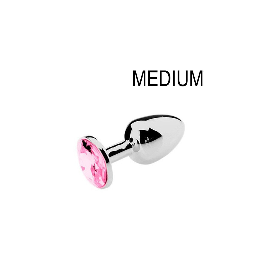 Plug Bijou Strass Rose - MEDIUM 7 x 3.4cm Plug Bijou Strass Rose - MEDIUM 7 x 3.4cm