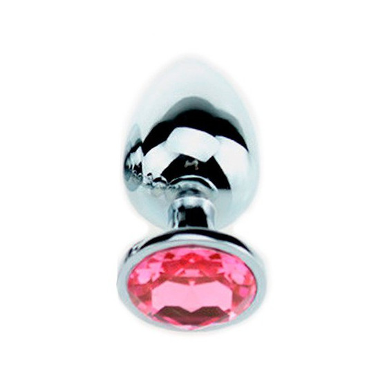 Plug Bijou Strass Rose - MEDIUM 7 x 3.4cm