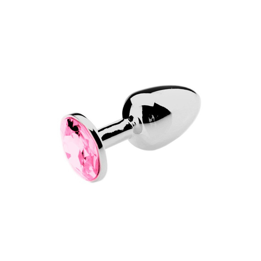 Plug Bijou Strass Rose - MEDIUM 7 x 3.4cm