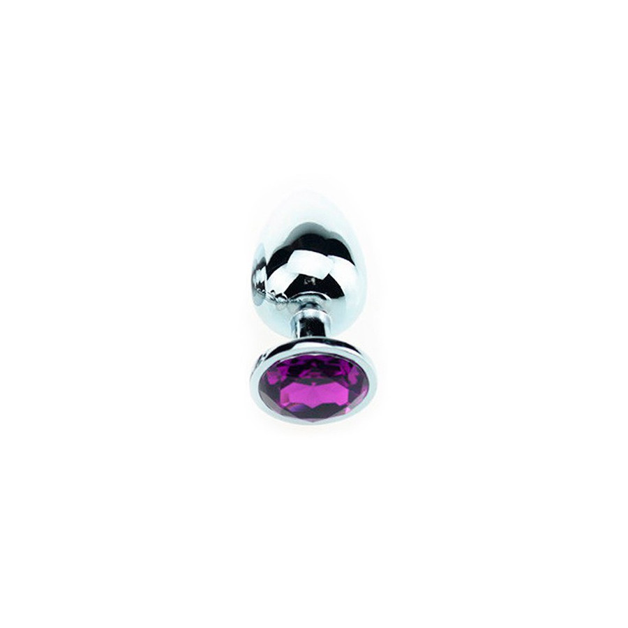 Plug Bijou Strass Violet - SMALL 6.5 x 2.7cm
