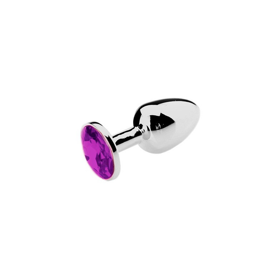 Plug Bijou Strass Violet - SMALL 6.5 x 2.7cm