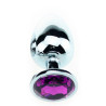 Plug Bijou Strass Violet - MEDIUM 7 x 3.4cm