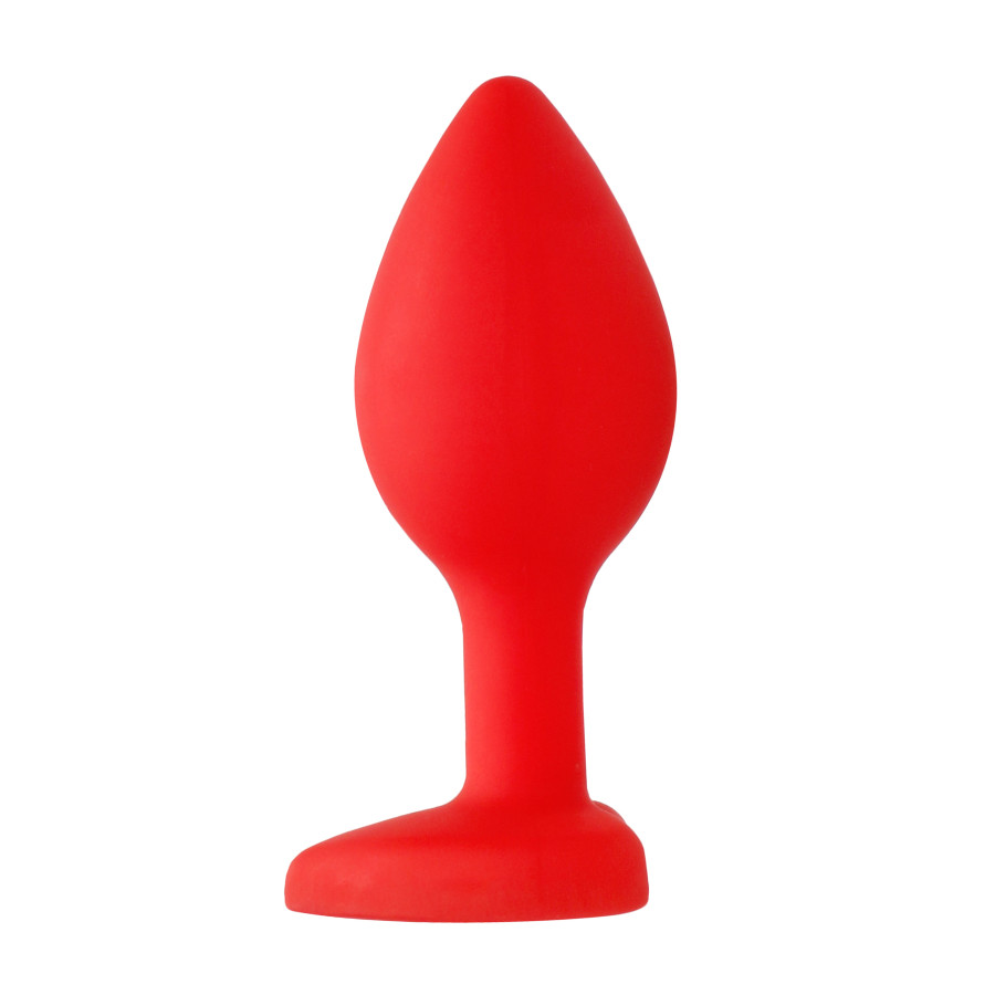 Plug Bijou Anal Silicone Heart Rouge 6 x 2.8 cm