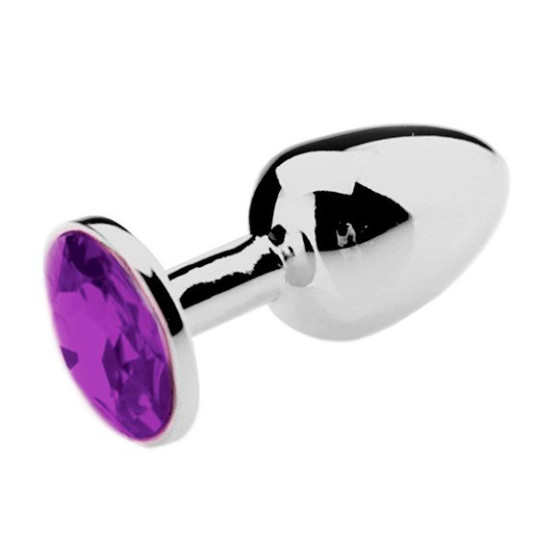 Plug Bijou Strass Violet - MEDIUM 7 x 3.4cm